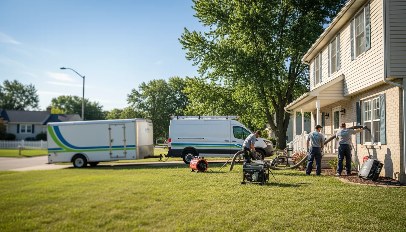 Flooded Basement Restoration And Cleanup With Repair in Mounds, IL near me